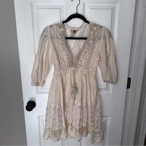 NWOT Boho metallic dot swim cover up dress size medium